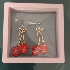 Red Mittens Earrings